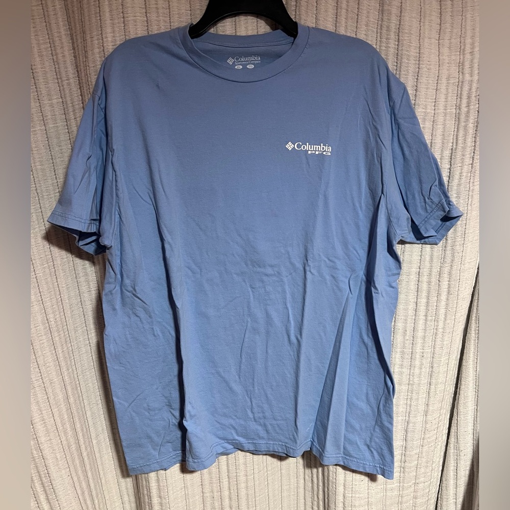 Columbia Men's Light Blue Short Sleeve Tee
